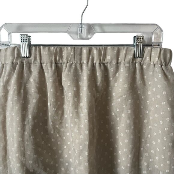 Princess Polly Secret Shadow Mini Skirt in Beige with White Polka Dots Size 10 - Picture 6 of 7